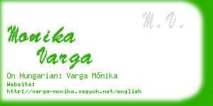 monika varga business card